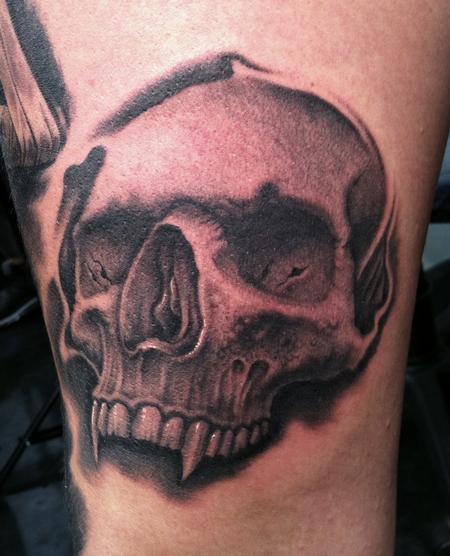 Tattoos - Vampire skull - 57093